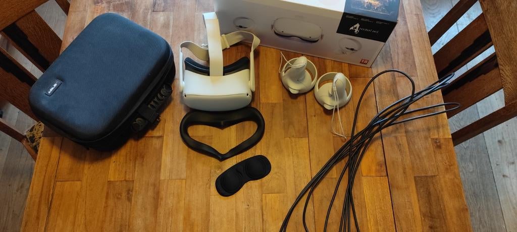 Oculus Quest 2 128gb, Spelcomputers en Games, Virtual Reality, Ophalen of Verzenden, Zo goed als nieuw, VR-bril, Overige platformen