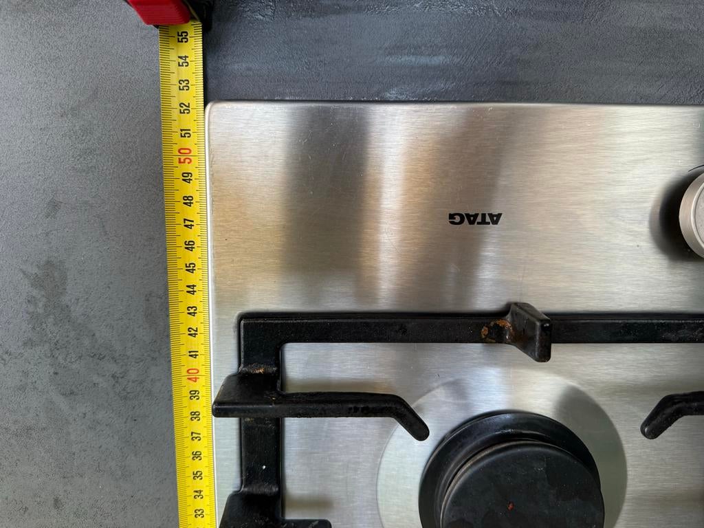 Inbouw gas kookplaat ATAG HG7BAE1C, Ophalen, Gebruikt, Minder dan 85 cm, Inbouw