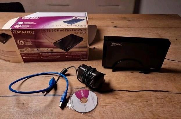 Eminent USB 3.0 Harde Schijf Behuizing 3.5" SATA, Ophalen of Verzenden