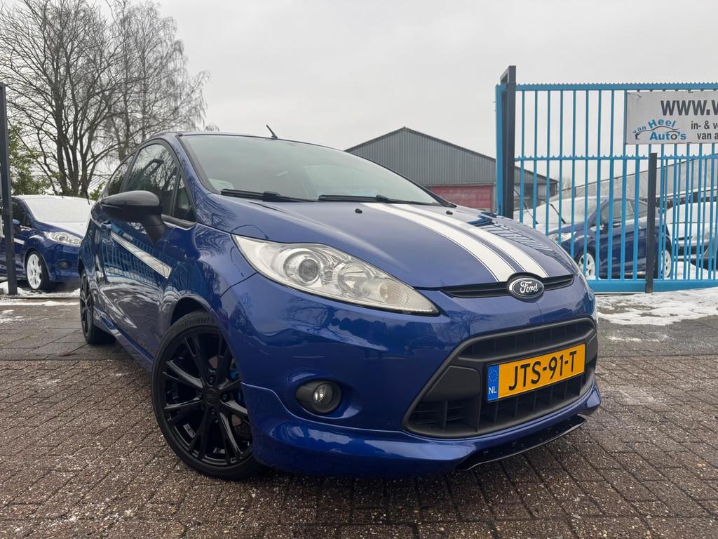 Ford FIESTA 1.6 Metal Clima Elek Pakket Lmv 135 PK Bluetooth, Auto's, Ford, Gebruikt, Zwart, 4 cilinders, Blauw