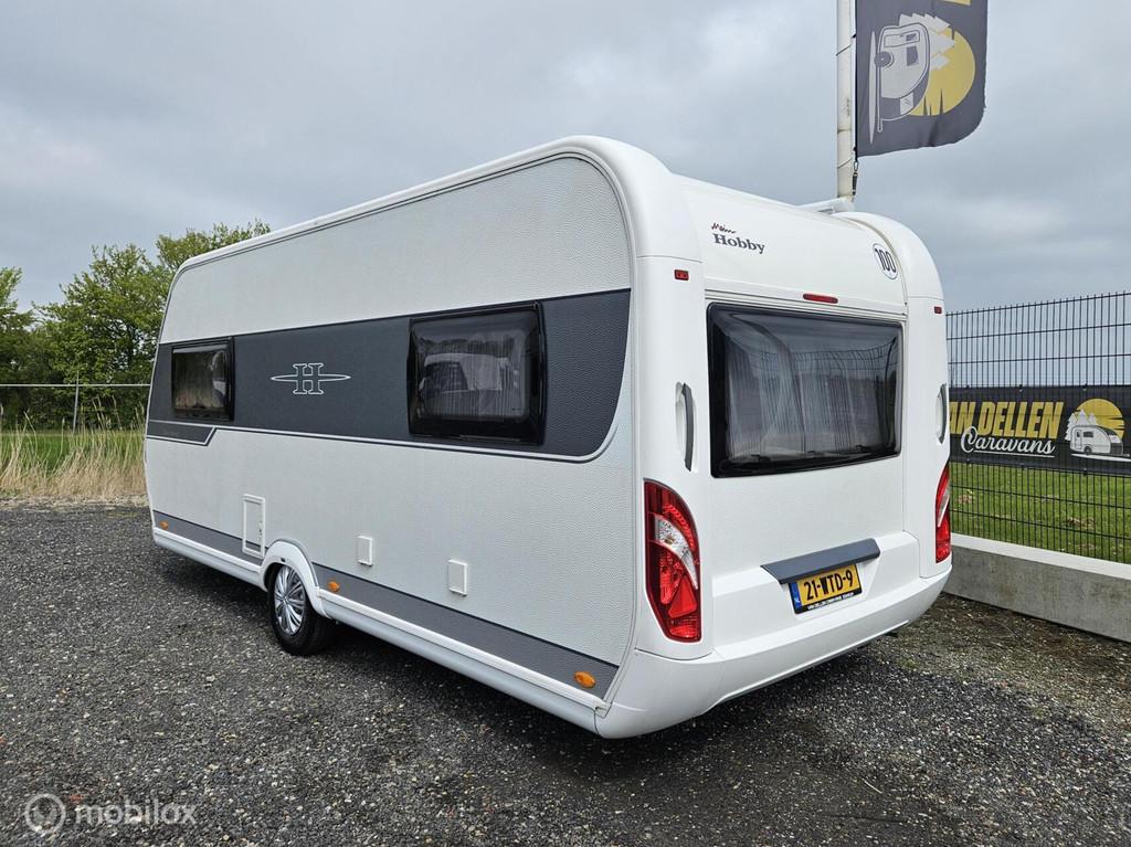 HOBBY EXCELLENT 495 UL|ENKELE BEDDEN|LUIFEL|MOVER|FIETSENDRA, Hobby, 7 tot 8 meter, Bedrijf, Schokbreker