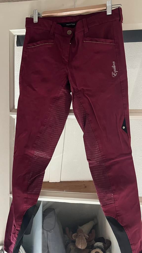 Equiline rijbroek rood fullgrip NL maat 38/40, Ophalen of Verzenden, Zo goed als nieuw, Dressuur, Onderkleding