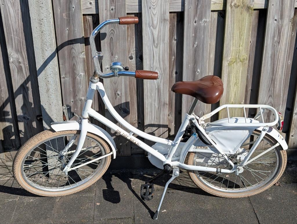 Witte damesfiets met lage instap en bagagedrager, Minder dan 47 cm, Ophalen, Gebruikt, Overige merken