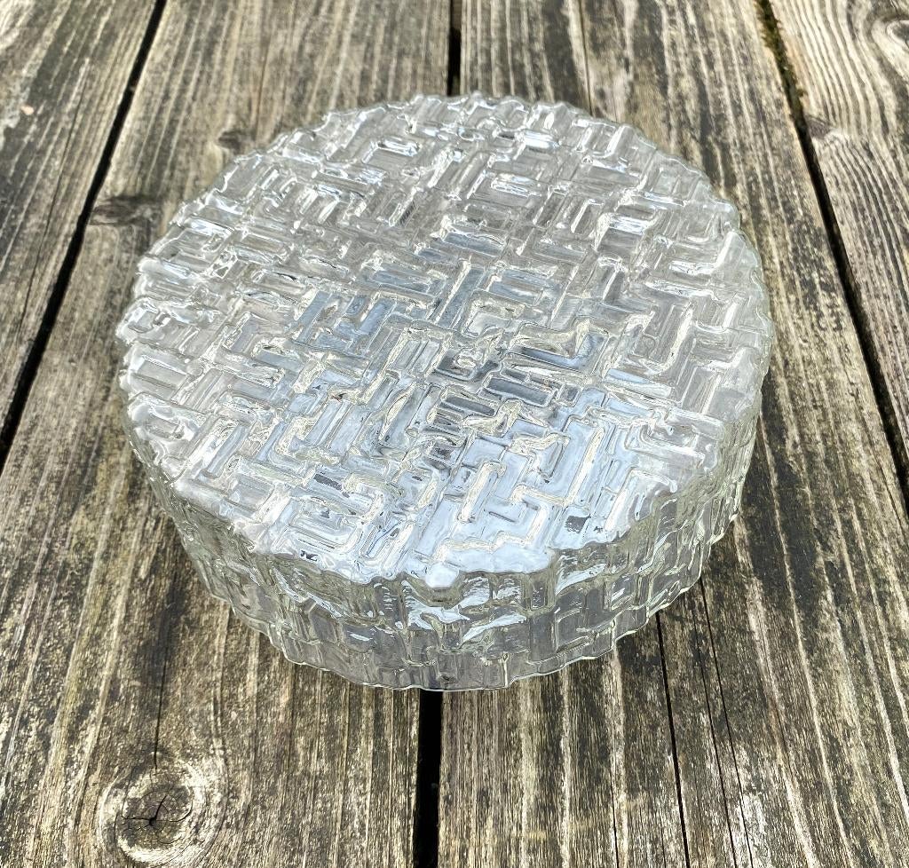 Leuke Sixties Lamp - vintage retro mid century design, Huis en Inrichting, Ophalen of Verzenden, Zo goed als nieuw, Glas, Vintage retro