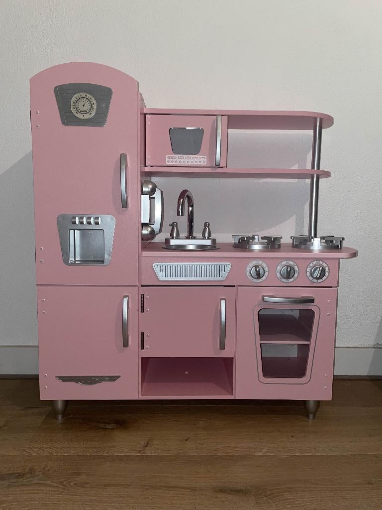 KidKraft Roze Vintage Speelgoed Keuken, Kinderen en Baby's, Speelgoed | Speelkeukens, Gebruikt, Speelkeuken, Hout, Ophalen