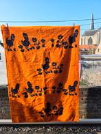 Vintage dekentje oranje blauw kinderwagen wieg eendjes AaBe, Ophalen of Verzenden