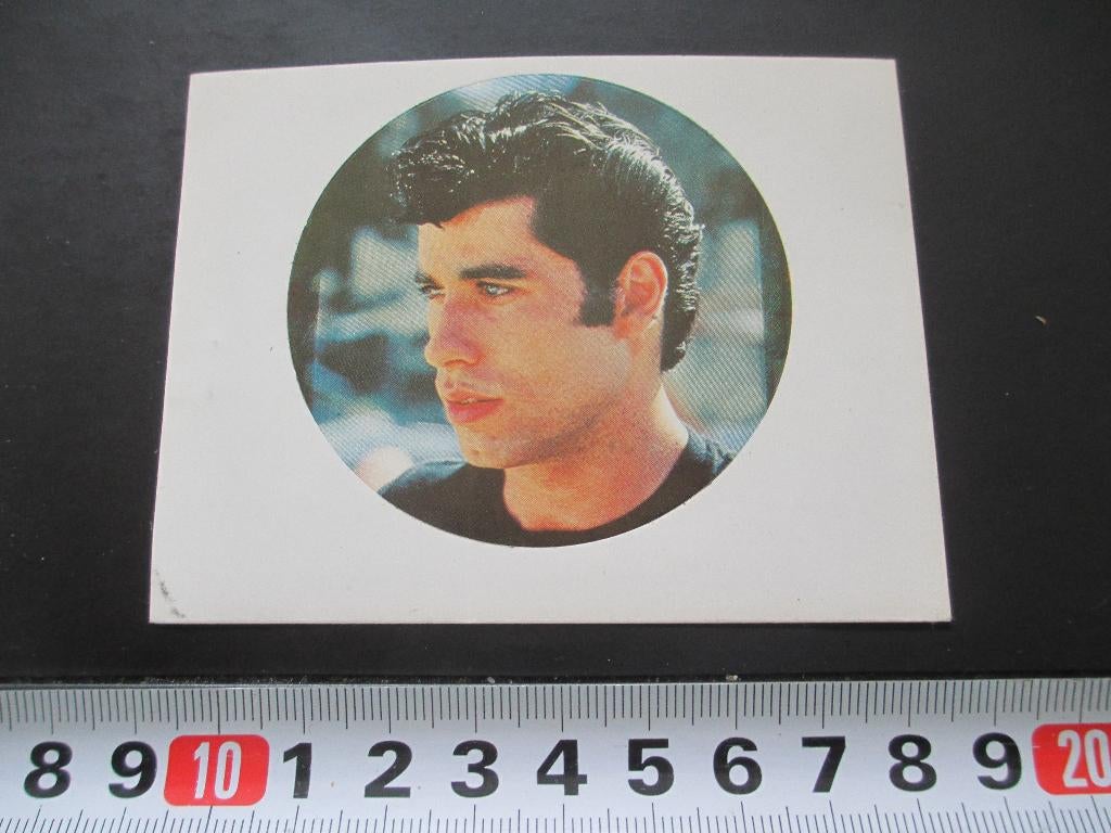 sticker film grease john travolta, Verzamelen, Ophalen, Zo goed als nieuw