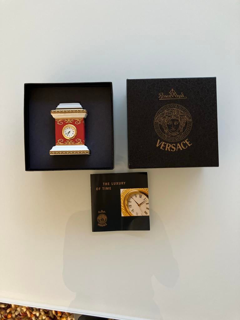 Versace Rosenthal mini klokje, Antiek en Kunst, Ophalen of Verzenden