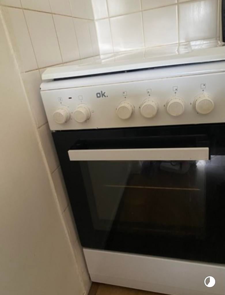 OK gasfornuis met oven, Ophalen, 4 kookzones, Zo goed als nieuw, Gas