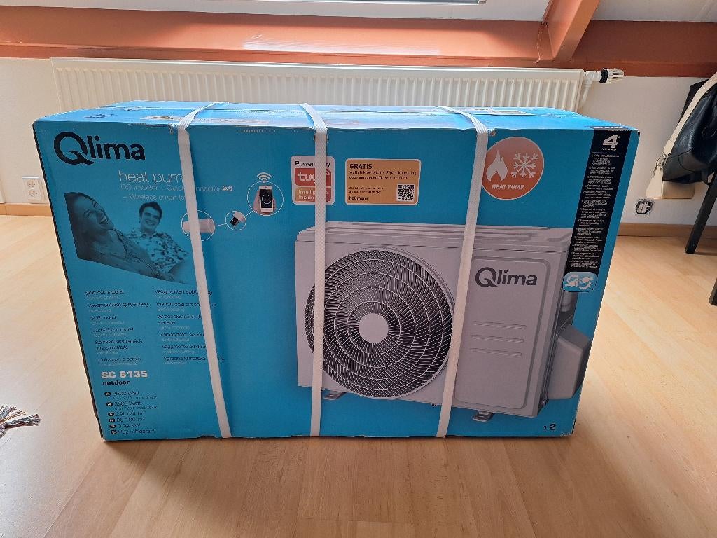 Qlima SC6135 split airco nieuw in de doos, Ophalen, Nieuw, 3 snelheden of meer, Wandairco