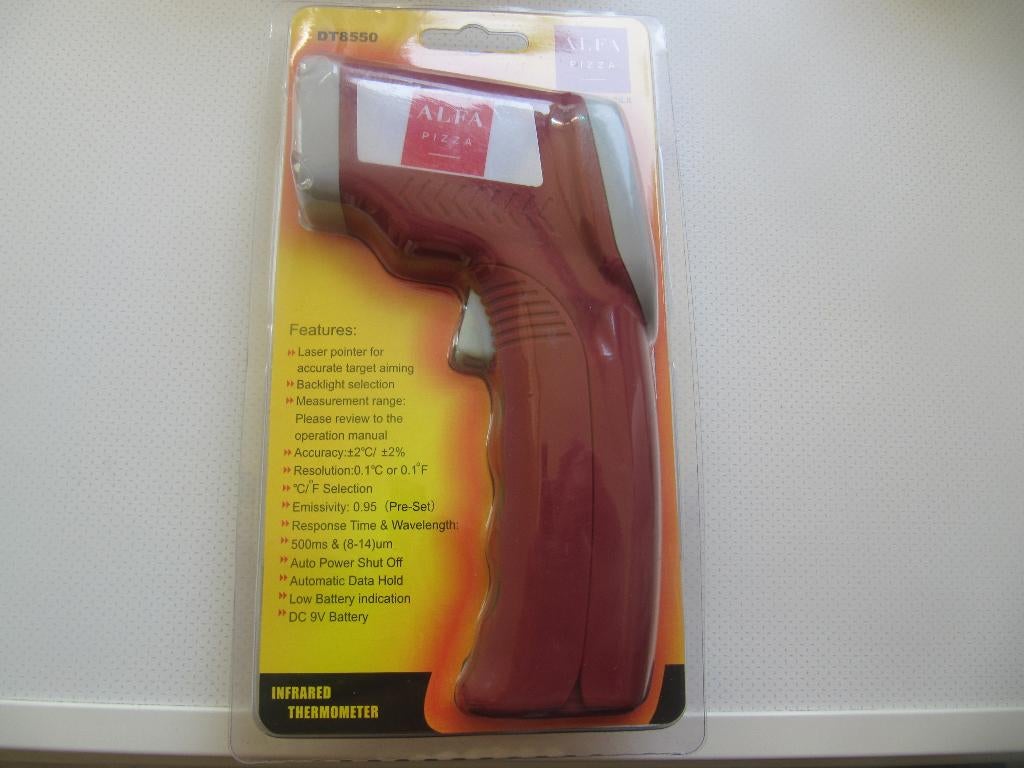 nieuwe bbq pizza oven thermometer merk pizza dt8550 infarood, Ophalen, Nieuw, Overige merken