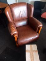 Leren stoel beschadigd katten nagels , koog aan de zaan,, Ophalen, Gebruikt, Bruin, Leer