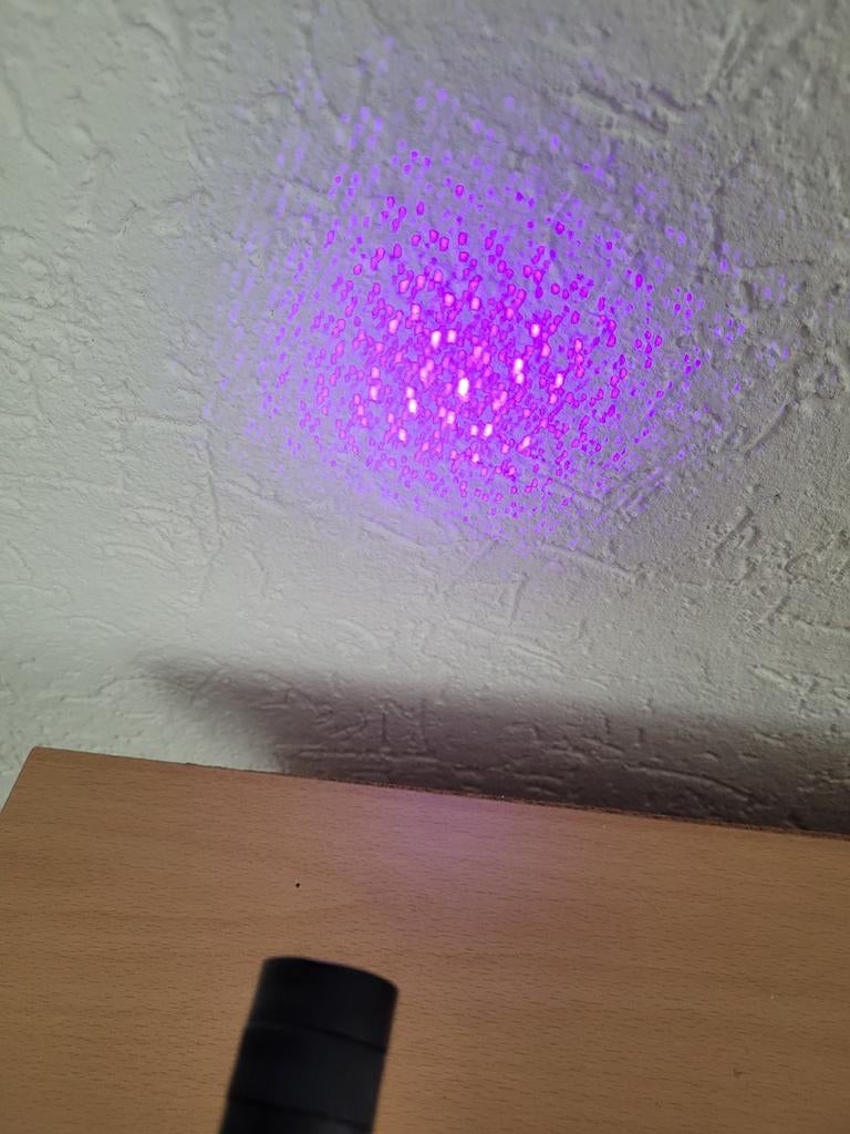 Paarse Laserpen met Oplader en Batterij, Ophalen of Verzenden, Zo goed als nieuw