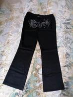 Pantalon, sexy broek met tribal zilver, zwart, S, Melrose, Zwart, Ophalen of Verzenden, Maat 36 (S), Lang