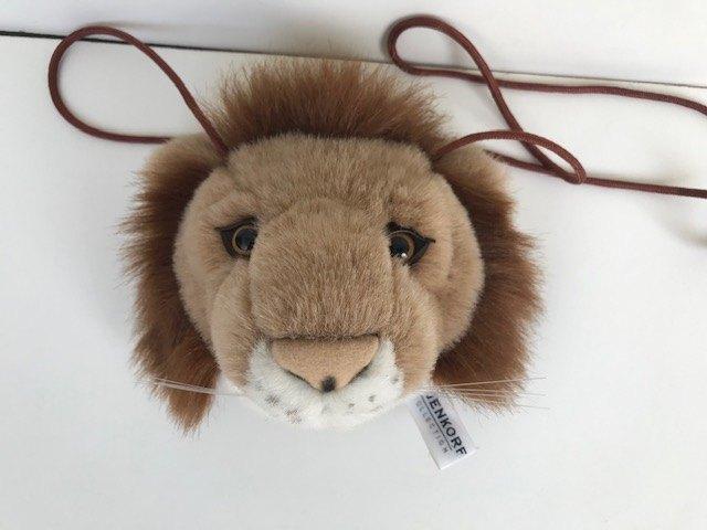 Kindertasje pluche leeuwenkop.( Bijenkorf ), Ophalen of Verzenden, Zo goed als nieuw