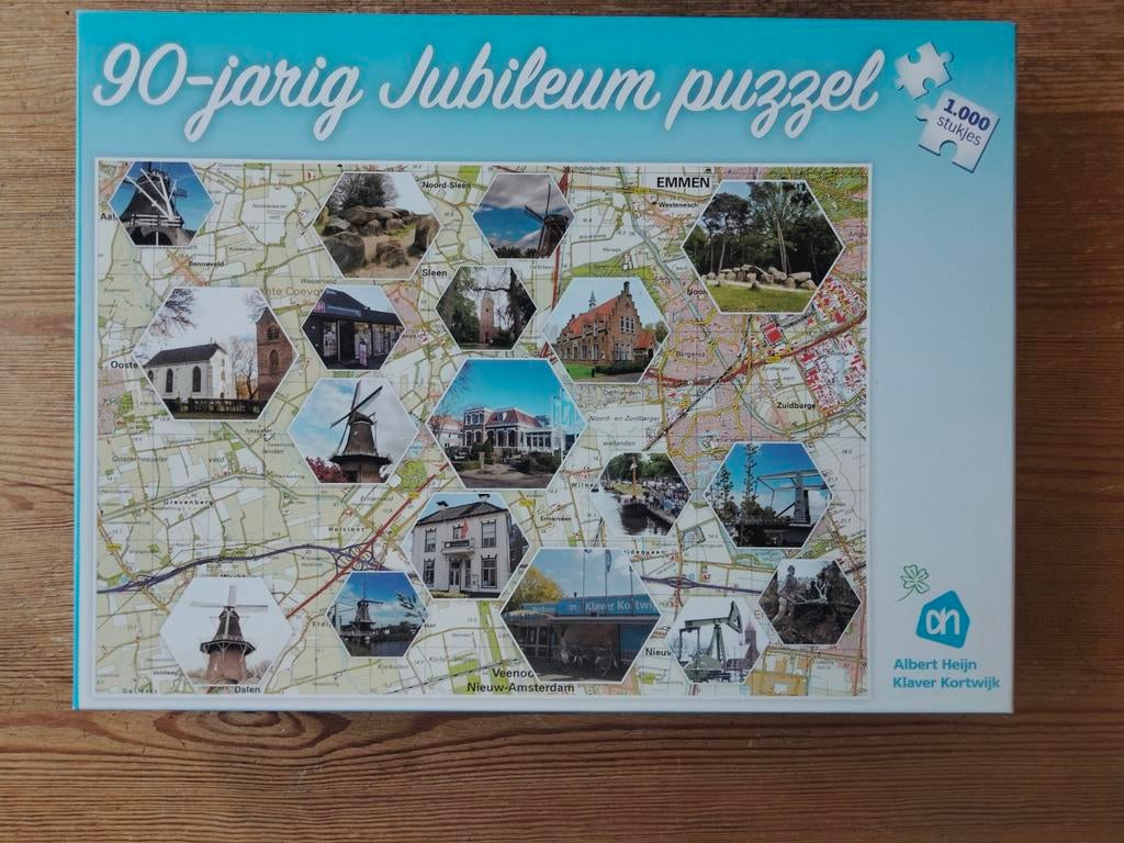 Jubileumpuzzel AH Sleen, Ophalen of Verzenden, 500 t/m 1500 stukjes
