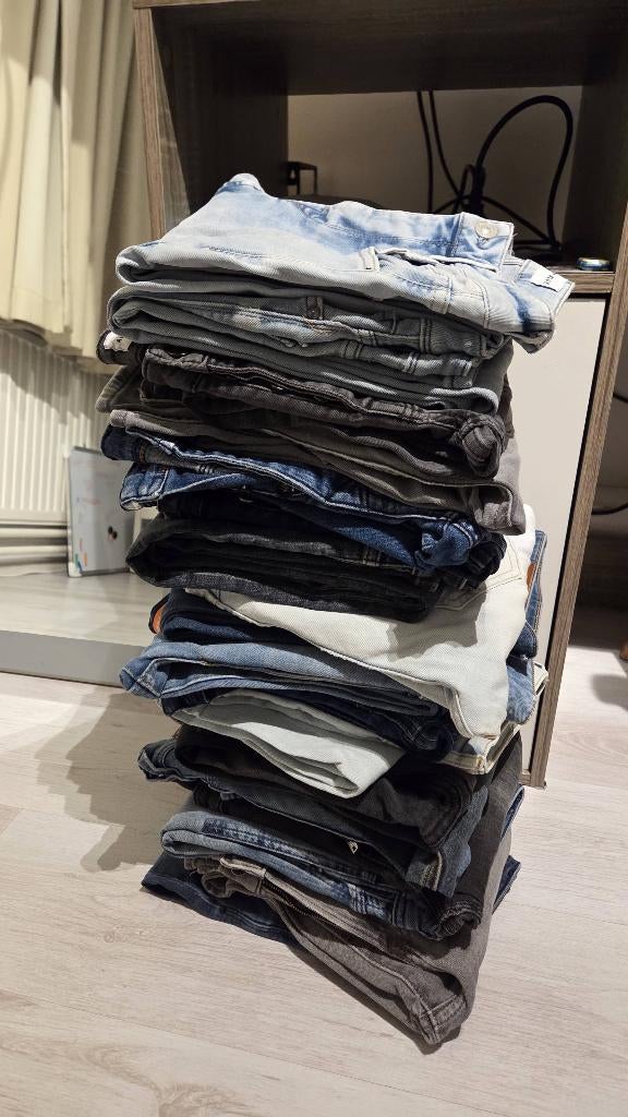 Gratis 20 spijkerbroeken, Ophalen, Gedragen, Overige kleuren