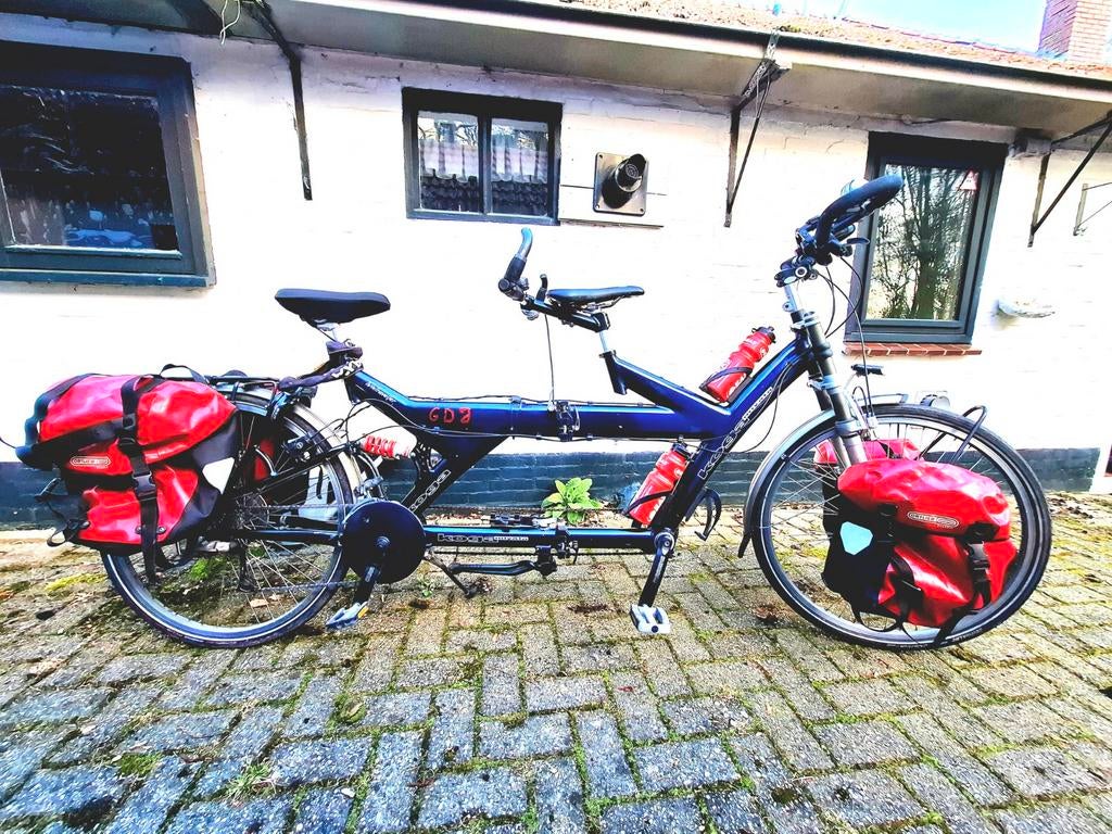 Koga TwinTraveller vouw tandem – compleet met Ortlieb tassen, Gebruikt, 55 cm of meer, Meer dan 20 versnellingen, Ophalen