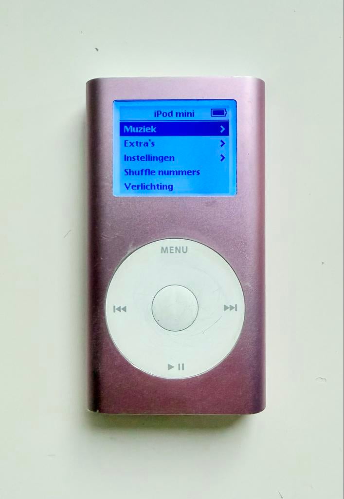 iPod Mini 1e gen. (Roze) 64GB, nieuwe accu,, 40 GB en meer, Gebruikt, Overige kleuren, -