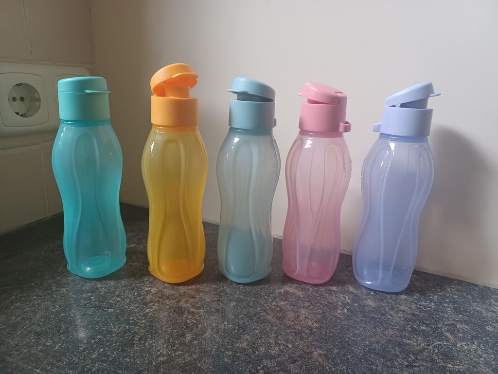 Tupperware ecofles 310ml, eco easy 310 ml, sportdop, flipdop, Ophalen of Verzenden, Nieuw, Overige typen