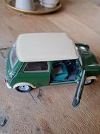 Mini Cooper modelauto - Groen met wit dak, Hobby en Vrije tijd, Modelauto's | 1:18, Ophalen of Verzenden, Zo goed als nieuw, Auto