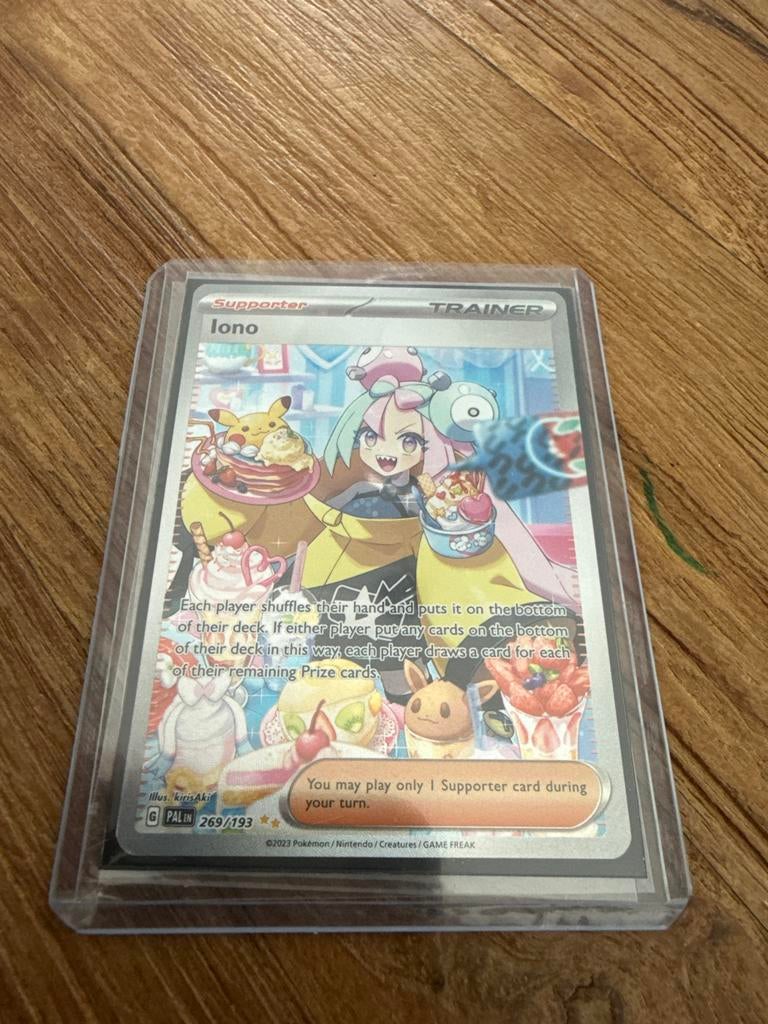 Pokémon kaart Iono 269/193, Ophalen of Verzenden, Nieuw, Losse kaart, Foil