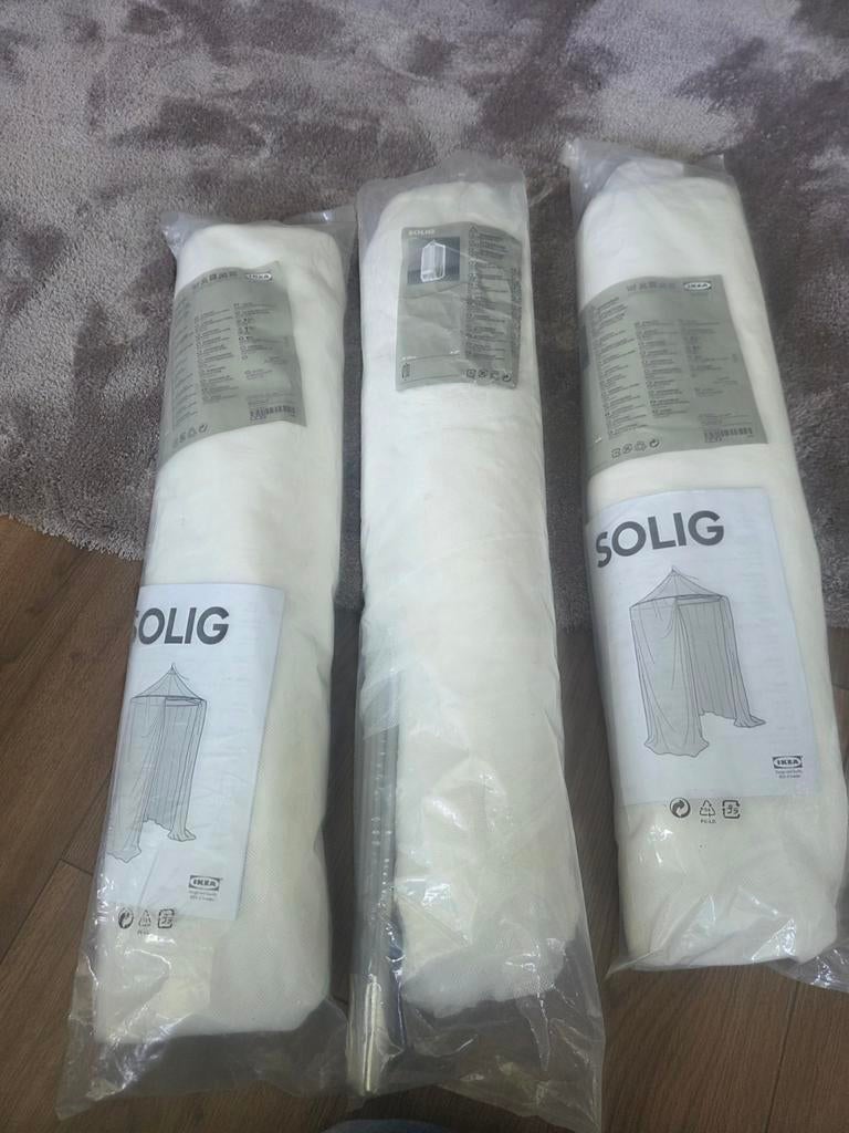 IKEA Solig Klamboe - 3 stuks, nieuw in verpakking, Boho, Nieuw, Ophalen of Verzenden, Wit