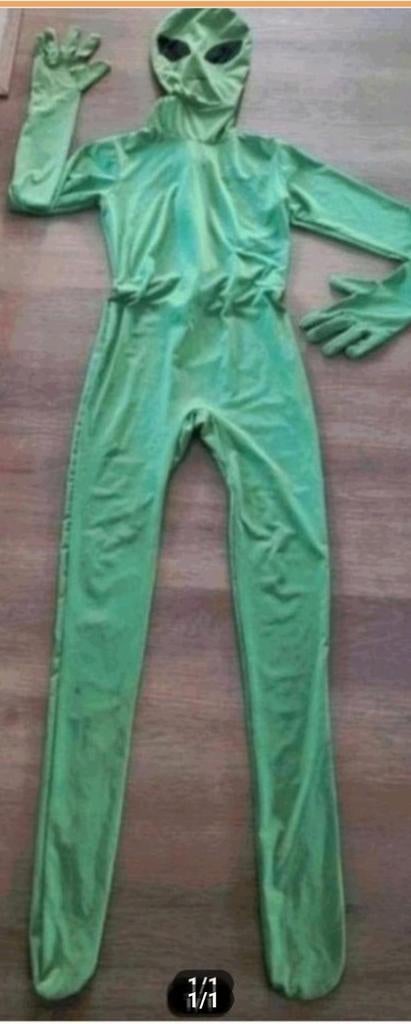 Alien verkleed pak 140.146, Ophalen, 134 t/m 140, Jongen of Meisje