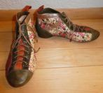 Think! enkellaarzen maat 38 GUAD-2 bloemen groen bruin roze, Overige kleuren, Verzenden, Think!, Lage of Enkellaarzen