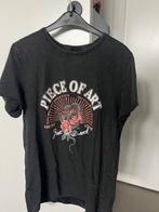 Donkergrijs shirt met print van Only, maat xs, Verzenden, Zo goed als nieuw, Korte mouw, Maat 34 (XS) of kleiner