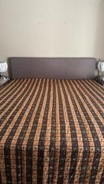 Prachtige bedsprei donkerbruin/goud 2.60 lang x 2.85 breed, Ophalen, Zo goed als nieuw