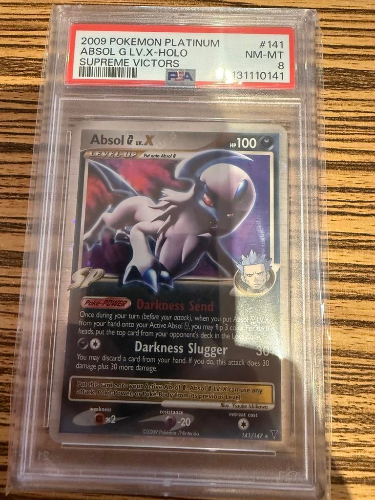Pokemon Absol 141 psa 8, Ophalen, Zo goed als nieuw