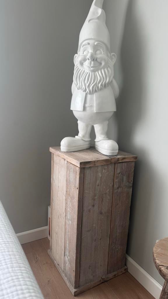 Steigerhouten Plantenstandaard / Sokkel - 39x38x76cm, Ophalen, Hout, Gebruikt, Landelijk