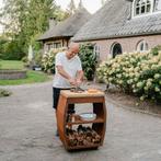 bbq bijzettafel tabla Cortar van Cortenstaal met snijplank, Ophalen of Verzenden, Nieuw, RJRoyal Living