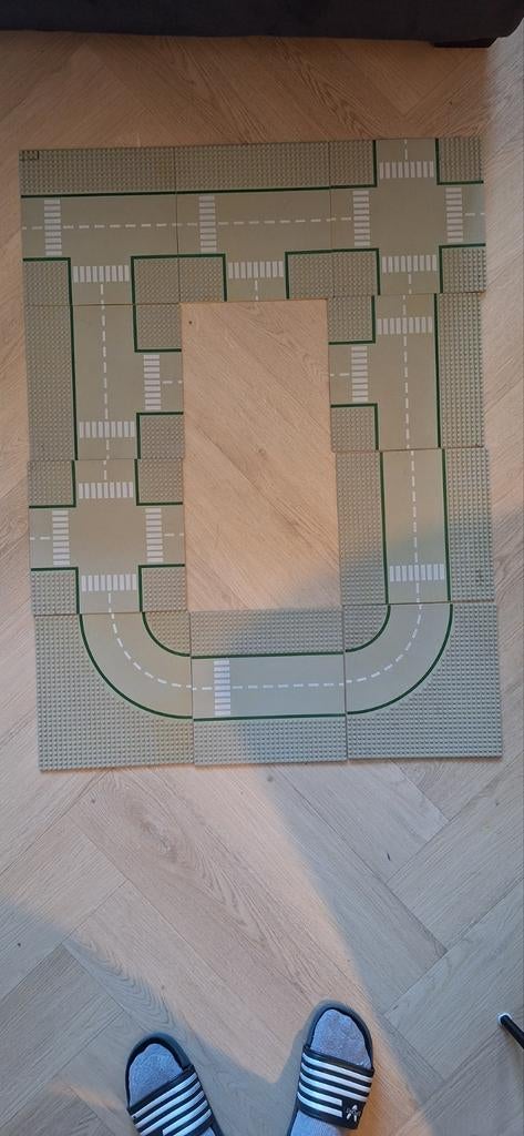10x Vintage LEGO Straatplaten (1978) - Gebruikt, Kinderen en Baby's, Speelgoed | Duplo en Lego, Lego, Ophalen of Verzenden, Grondplaat