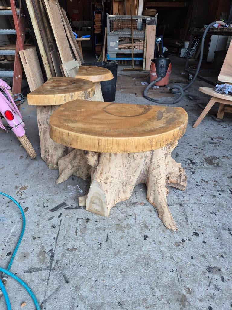 Teakhouten wortelstuk tafel, Ophalen, Teakhout, Nieuw, VH-DESIGN