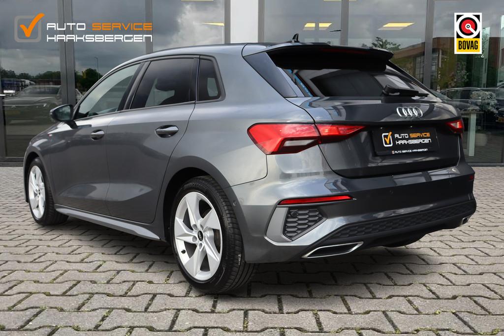 Audi A3 Sportback 35 TFSI S-Line | Pano | ACC | Leder |, Auto's, Audi, 4 cilinders, 150 pk, Leder, Bedrijf