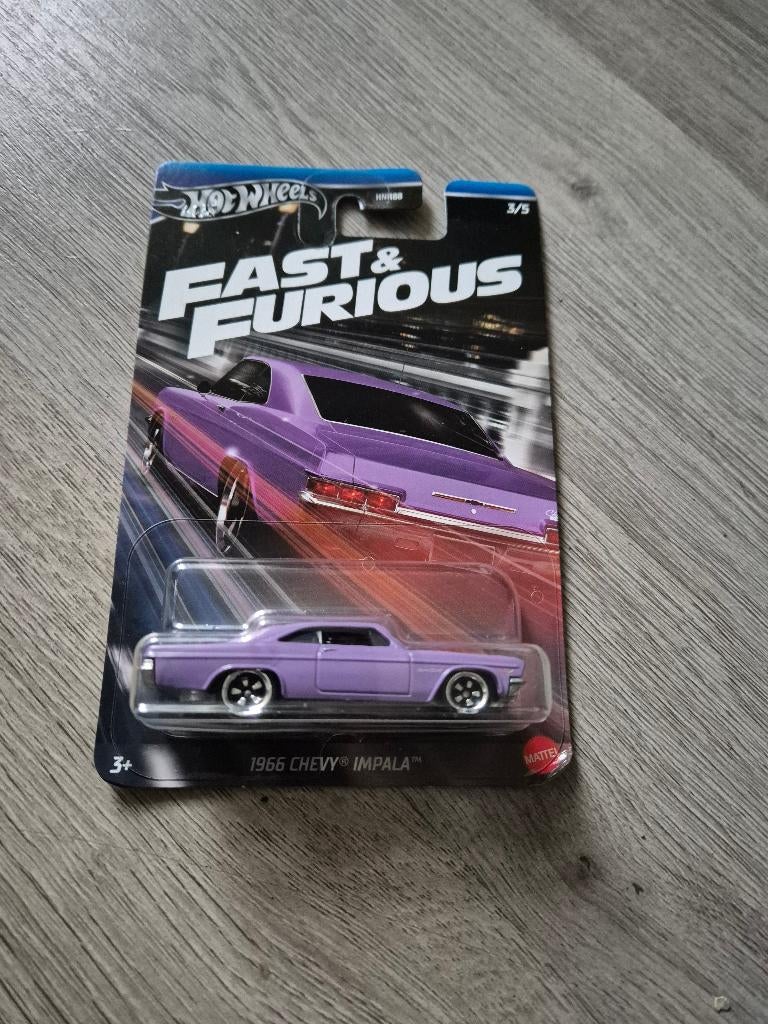 Hot Wheels 1966 Chevy Impala SS Fast & Furious, Ophalen of Verzenden, Nieuw, Auto