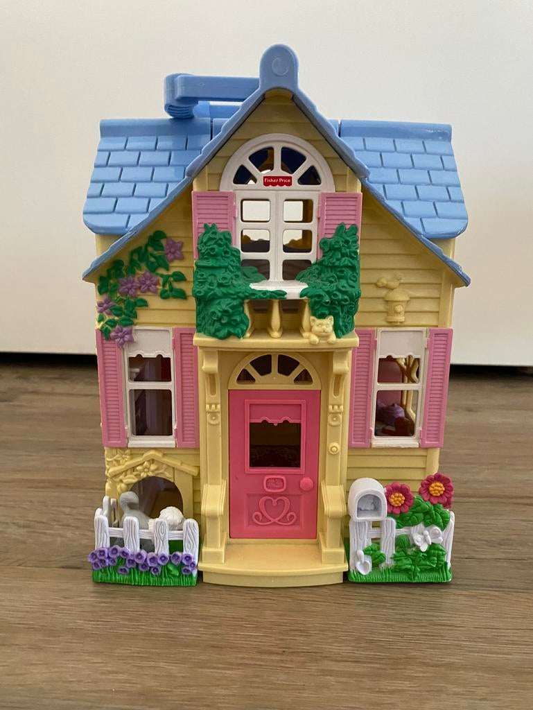 Fisher Price vintage poppenhuis inklapbaar, Ophalen of Verzenden, Zo goed als nieuw, Poppenhuis
