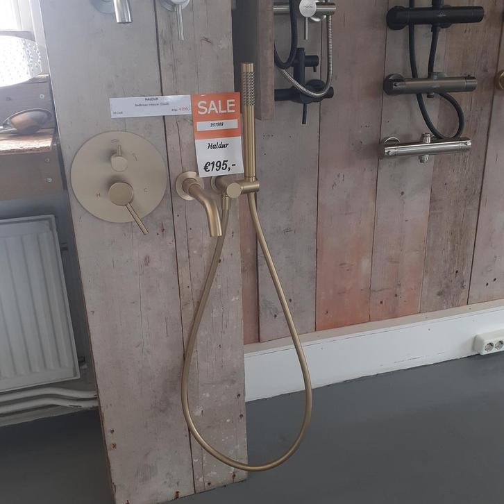 OP=OP Haldur, goud, inbouw badkraan, strak design - Nieuw, Huis en Inrichting, Woonaccessoires | Overige, Nieuw, Ophalen of Verzenden