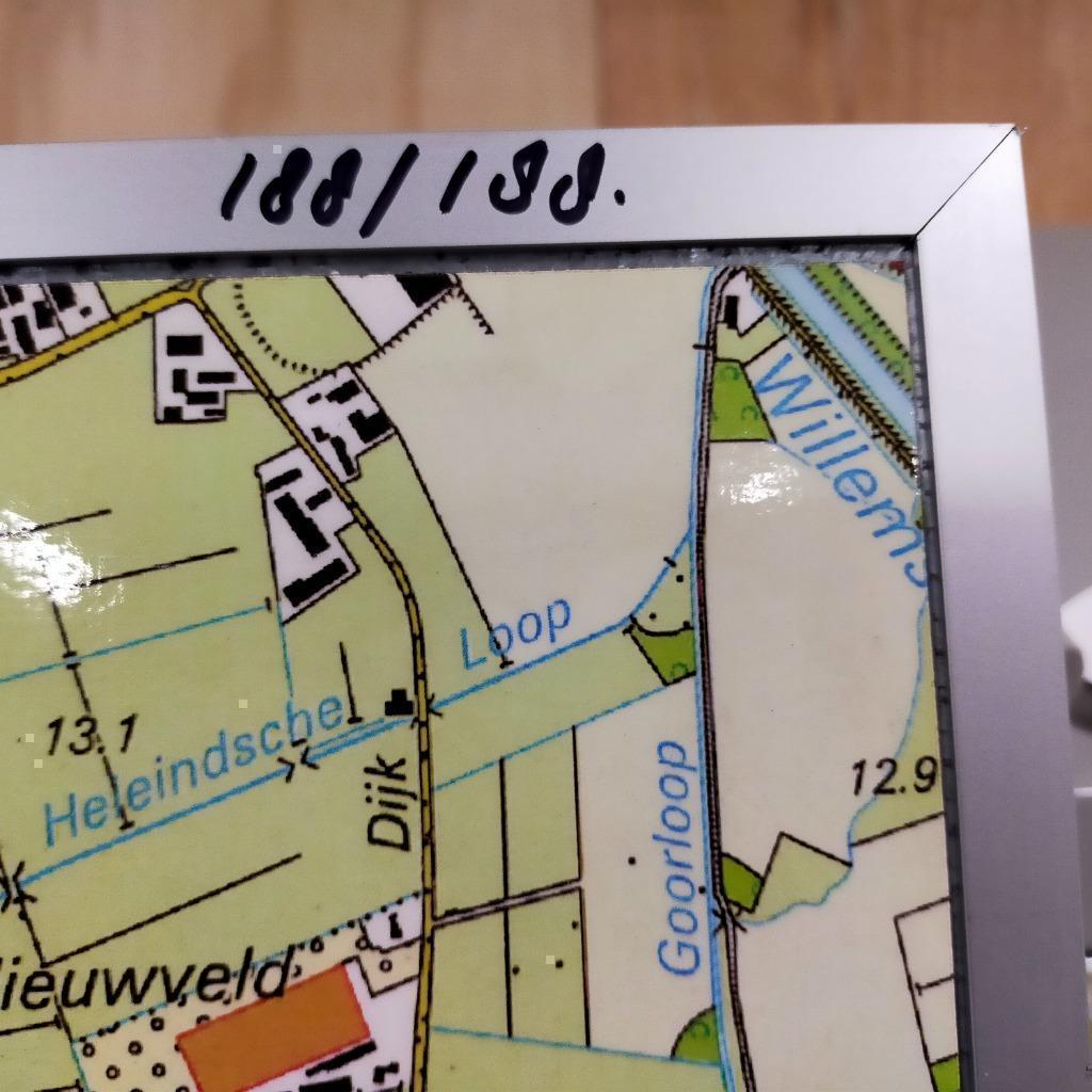 Professionele landkaart van omgeving EINDHOVEN, Boeken, Atlassen en Landkaarten, Gelezen, Ophalen of Verzenden, Landkaart, 1800 tot 2000