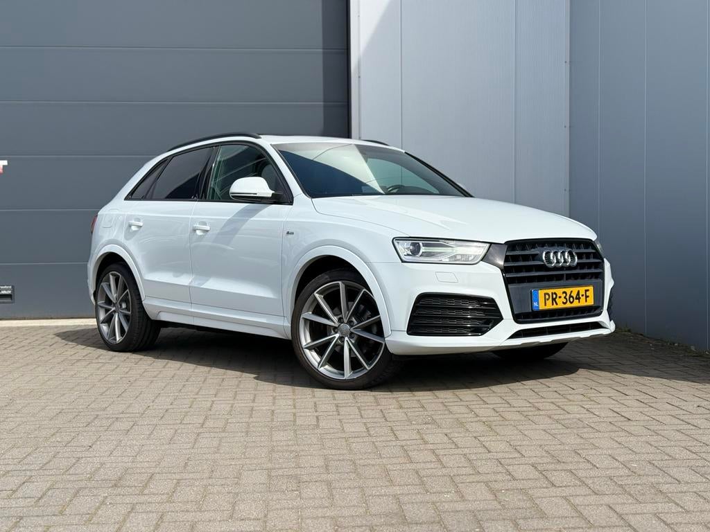 Audi Q3 S-Line 2017 | Panoramadak | S-Tronic | Trekhaak, Auto's, 1380 kg, 1800 kg, Zwart, 4 cilinders