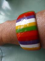 Vintage ‘Regenboog’ Armband in layered Resin / Carlos Sobral, Verzenden, Overige materialen, Armband