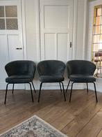 Eetkamerstoel | BePureHome | Grijsblauw | 3 stuks, Huis en Inrichting, Stoelen, Ophalen, Overige materialen, Gebruikt, Overige kleuren