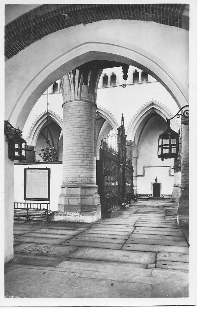 Haarlem Groote of St Bavokerk Interieur., Ophalen of Verzenden, 1940 tot 1960, Ongelopen, Noord-Holland