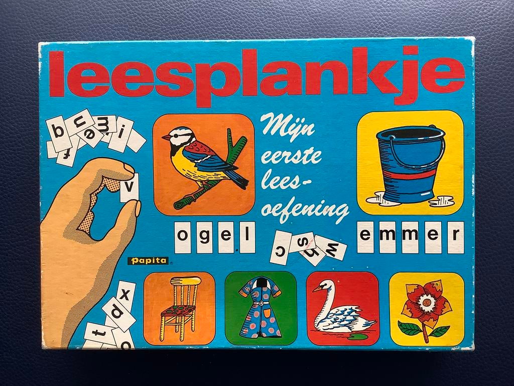 Vintage Papita leesplankje - jaren ‘70, Ophalen of Verzenden, Gebruikt, Taal en Lezen