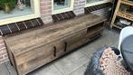 Houten TV meubel, Overige houtsoorten, Gebruikt, Verzenden, 150 tot 200 cm