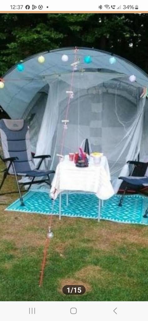 Opblaasbare tent Bardani, inclusief pomp, Caravans en Kamperen, Tenten, Ophalen, Tot en met 4