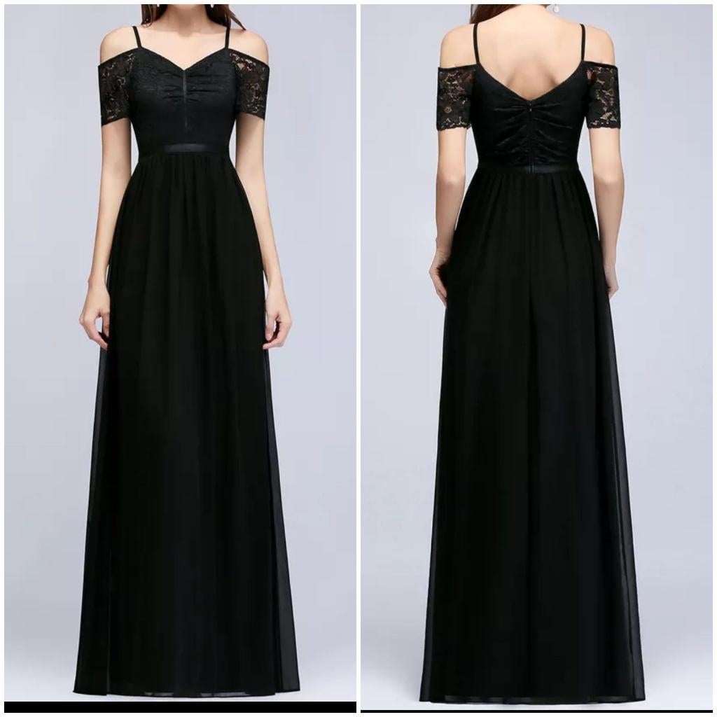 nieuwe galajurk maat 32 zwart (1), Galajurk, Zwart, All2wish4, Nieuw