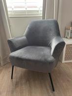 Grijze stoel Leen Bakker, Gebruikt, 75 tot 100 cm, Ophalen of Verzenden, Stof
